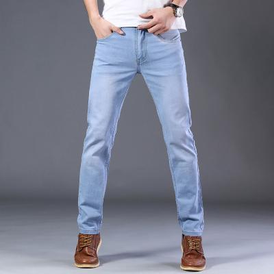 China QUICK DRY no OEM brand jeans running friend street men elastic denim pants urban cargo jeans for sale