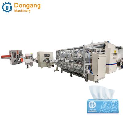 China Hotels Automatic Embossing Folding Tissue Paper Production Line Facial Tissue Machine 6 Line Machine for sale