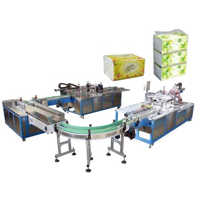 China Full Automatic Products Facial Tissue Packing Machine For Automatic Packing Facial Tissue Paper for sale