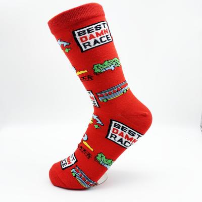 China Women Funny Antibacterial Tube Maiden Crew Socks for sale