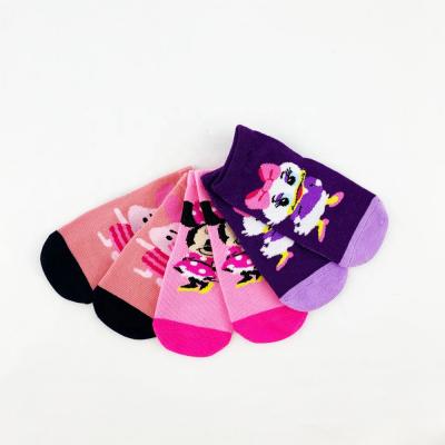 China Cartoon Antibacterial Cotton Socks Gold Supplier Anti Slip Baby Kids Socks for sale