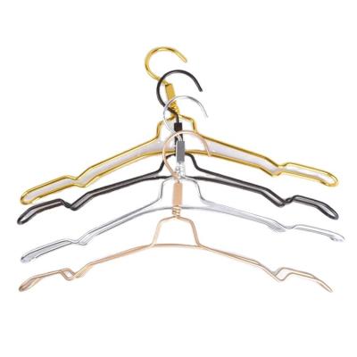 China Viable Wholesale High Quality Stainless Steel Clothes Pant Hangers For Fabrics Non Slip Hanger for sale