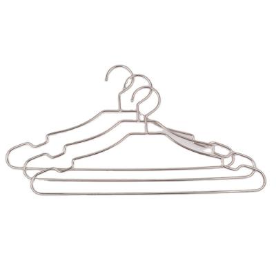 China Home Anti Slip Hanger Stainless Steel Metal Wire Hangers Non Slip Hangers for sale