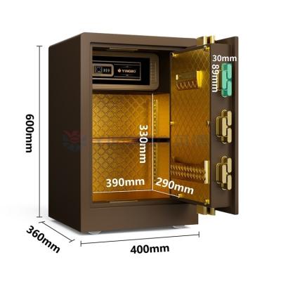 China Solid Steel Home Safe Box digital fingerprint lock H600mm for sale