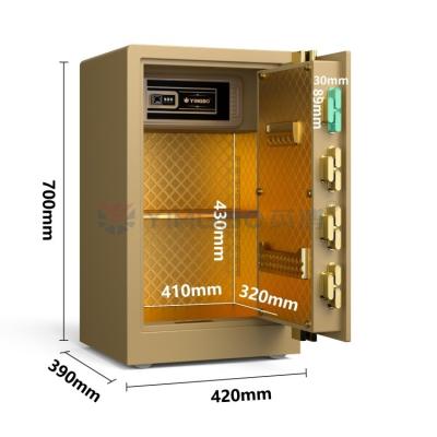 China 39 kg Luxe Home Safe Box Dubbel Alarm YB/RS-70 Te koop