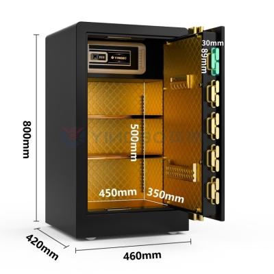 China Solid Steel Smart Home Luxury Home Safes 46kg Segurança de impressão digital YB/RS-80 à venda