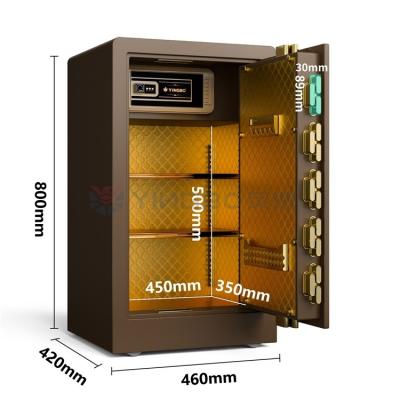 China Bloqueio de impressões digitais Smart Luxury Safe Box Personalizado para Segurança Doméstica YB/RS-80 à venda