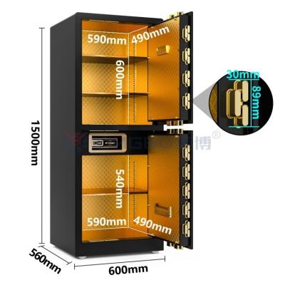 China Biometric Fingerprint Lock Luxury Home Safes Anti Theft 120kg YB/RS-150D for sale