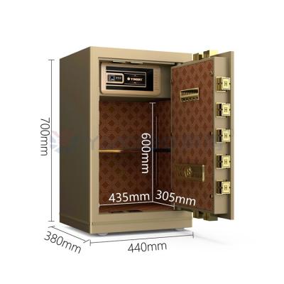 China Solid Steel Smart Office Safe Box Biometric Digital Fingerprint Lock YB/N7-70 for sale