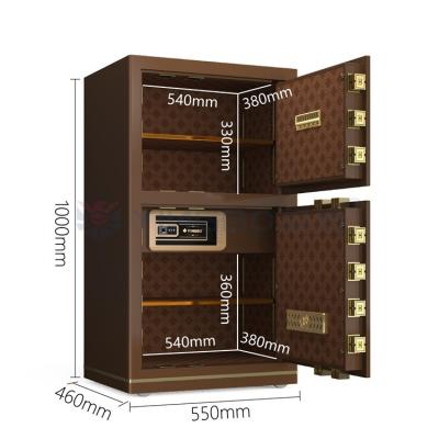 Cina Coffee Solid Steel Luxury Smart cash locker per ufficio Sicurezza YB/N7-100D in vendita