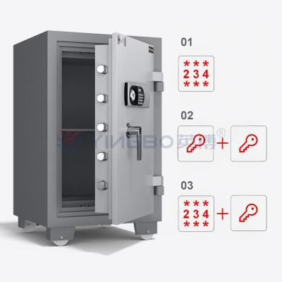 China H880mm Smart Fire Proof Safes For Sale Dual Alarm Resistente ao fogo Safe For Home YB/FH-88 à venda