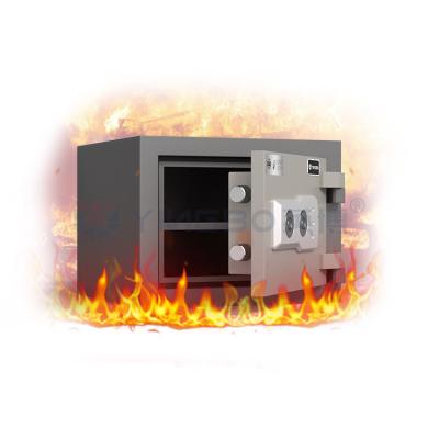 China 48kg Solid Steel Fire Proof Storage Safe Box Double Keys Fire Rating 120mins YB/FG-32 for sale