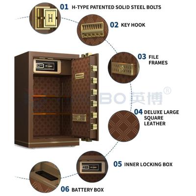 China Dual Alarm Electronic Lock Safe Box For Office Security H800mm YB/N7-80 for sale