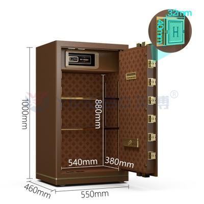 China H1000mm Solid Steel Electronic lock Luxury Office Safe Box For Security YB/N7-100 for sale