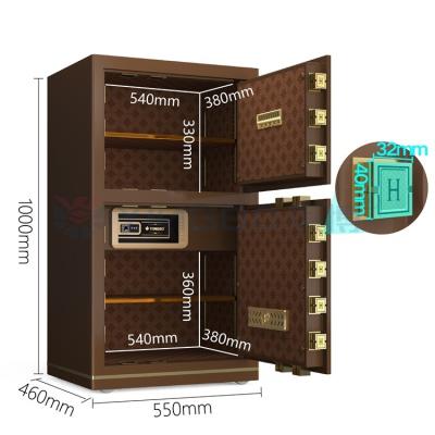 China Solid Steel Luxury Smart Electronic Office Safe Box For Security YB/N7-100D for sale