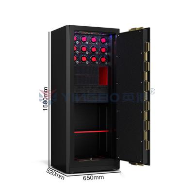 China Biometric Fingerprint Lock Jewelry Safes For Sale With 7 Open Ways Luxury Watch Winder Safe for sale