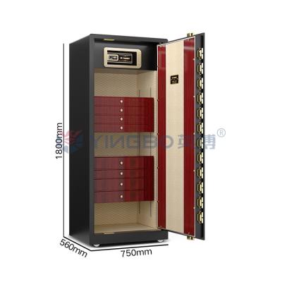 China Smart Dual Alarm Solid Steel Jewelry Safe With Drawers / Jewelry Safe For Home for sale