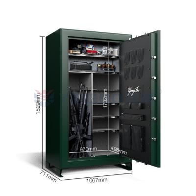 China UL 36 Guns 6 Pistols Gun Safe Cabinets With 75Mins Fireproof Rating for sale