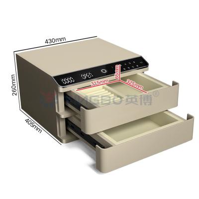 China Double Layers Auto Open Safe For Documents And Jewelry With Solid Steel for sale