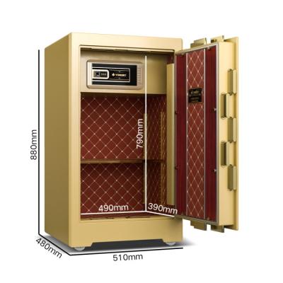 Chine 5.5 Cu Ft Double alarme coffre-fort bancaire de sécurité 126±2kg 4 voies ouvertes Smart Safe Box YB/ZY-80 à vendre