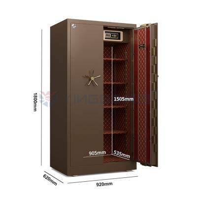 China Double Alarm Solid Movable Steel Safe Deposit Box Door H1800mm For Security for sale