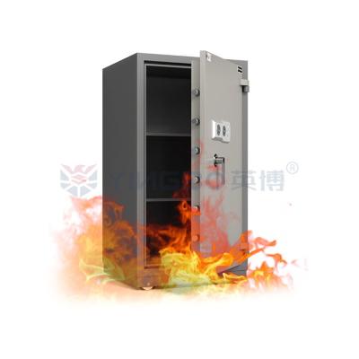 China Durable Solid Steel Fireproof Safe Box Patented Certificates for sale