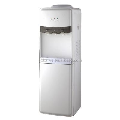 China Family Use Vertical Water Dispenser With Fridge With Two Or Three Faucets for sale