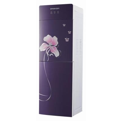 China Vertical Glass Water Dispenser With Small Double Door Chiller for sale