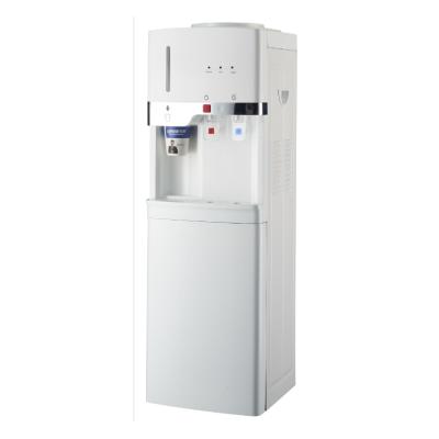 China New vertical hot and cold water cooler with cup holder for sale