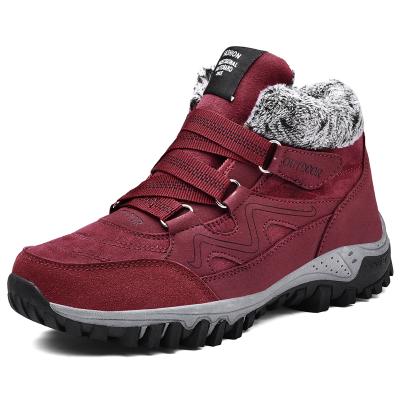 China Winter Rubber Women's Snow Boots Mountaineering Sneakers Thick Sole Non-slip Hunting Slip High Quality Women's Outdoor Shoes for sale