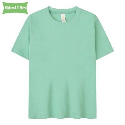 China White High Quality Children's Anti-wrinkle Cotton T-shirts Custom Logo Plain Kids 100% T-shirts for Boys and Girls for sale