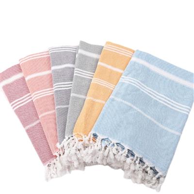 China QUICK DRY Export Tassel Towel Turkish 100% Cotton for sale