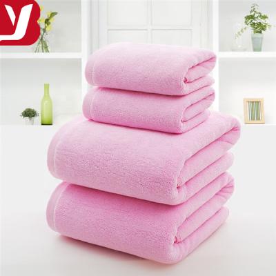 China SKIN FRIENDLY softness solid color plain dyed color cotton towel sets for sale