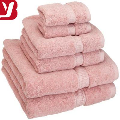 China Disposable Ready To Ship 500gsm 100% Cotton 6 Pcs Towel Set For Home And Hotel for sale