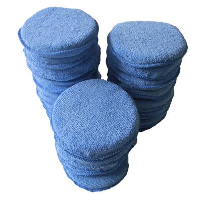 China Car Waxing Whosale microfiber +sponge material car cleaning applicator detaiIling pad for sale