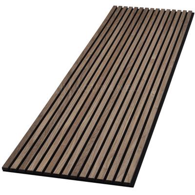 China New Fashion Traditional Recyclable Wood Slat Acoustic Panel For Multi-Fuction Hall for sale