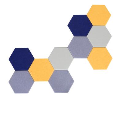 China Modern Sound Absorbing Panels Hexagon Sound Absorbing Soundproof Decorative Wall Cladding for sale