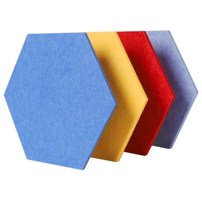 China Modern Cheap Price Hexagon Pet Acoustic Wall Panel Polyester Acoustic Wall Panel For School for sale