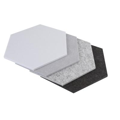 China Modern Factory Direct Sound Absorption Diy Hexagon Sound Barrier Hexagon Sound Barrier Panel For Ceiling for sale