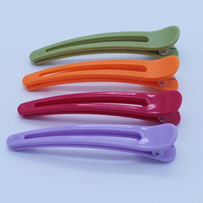 China Fashion Plastic Hair Clips Salon Use Professional Hair Cutting Clips Platypus Clips LIS-8051 for sale