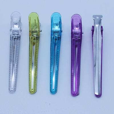 China Professional Clear Crystal Plastic Hair Clips Professional Roll Hair Clips Salon Use Hair Clips Clips Clear Plastic Hair Clips LIS-8054 for sale