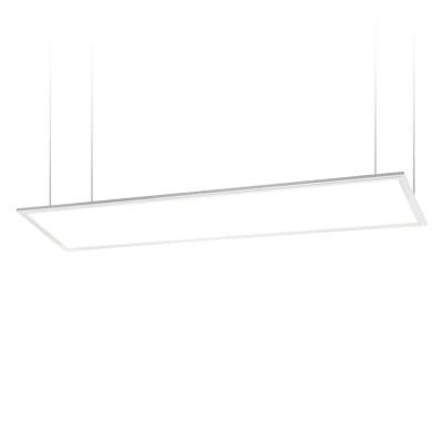 China Contemporary Suspension Recessed Slim Square Flat 2x2 2x4 36w/48w/60w/70w/96w Flat Led Hanging Panel Light For Office Commercial Hospital for sale