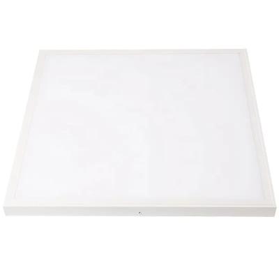 China Contemporary Commercial Lights 600x600 Flat Surface Mounted Suspended Ceiling Ultra Thin 96w Outdoor Square Backlit Led Panel Light for sale