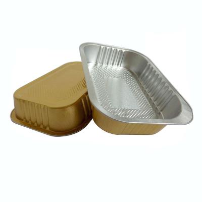 China Hot sale 360ml good strength aluminum foil baking food container for wholesale for sale