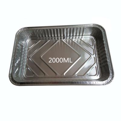 China Food Factory Supply Large Capacity Aluminum Foil Serving Trays WHOLESALE GRILL Roasting Tray for sale