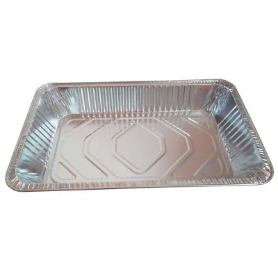 China Disposable Large Food Capacity 9600ml Aluminum Foil Turkey Roast Barbecue Serving Tray for sale