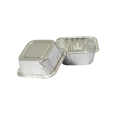 China Small Square Airline Caterers Aluminum Foilcoated Baking Food Containers for sale