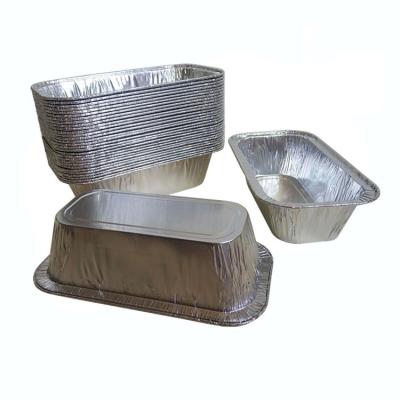 China Food Round Aluminum Foil Disposable Food Container With Lid, Aluminum Foil Food Box for sale