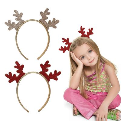 China New Hair Accessories Christmas Party Hair Band For Girl Christmas Decoration Elk Headband Accessories For Girl for sale