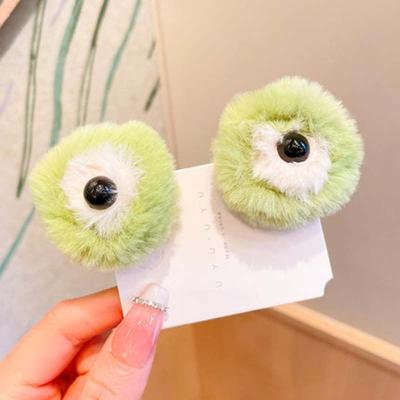 China 2pc/set 3D Cartoon Frog Ears New Design Hair Clip Soft Cute Rabbit Soft Stuffed Animal Hair Accessories For Girls Kids Hair Claw Small for sale